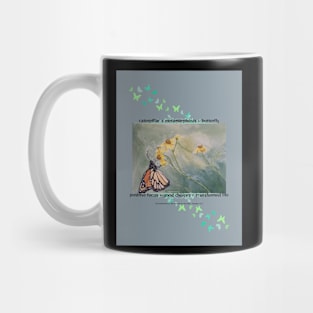 Monarch on Wildflowers Mug